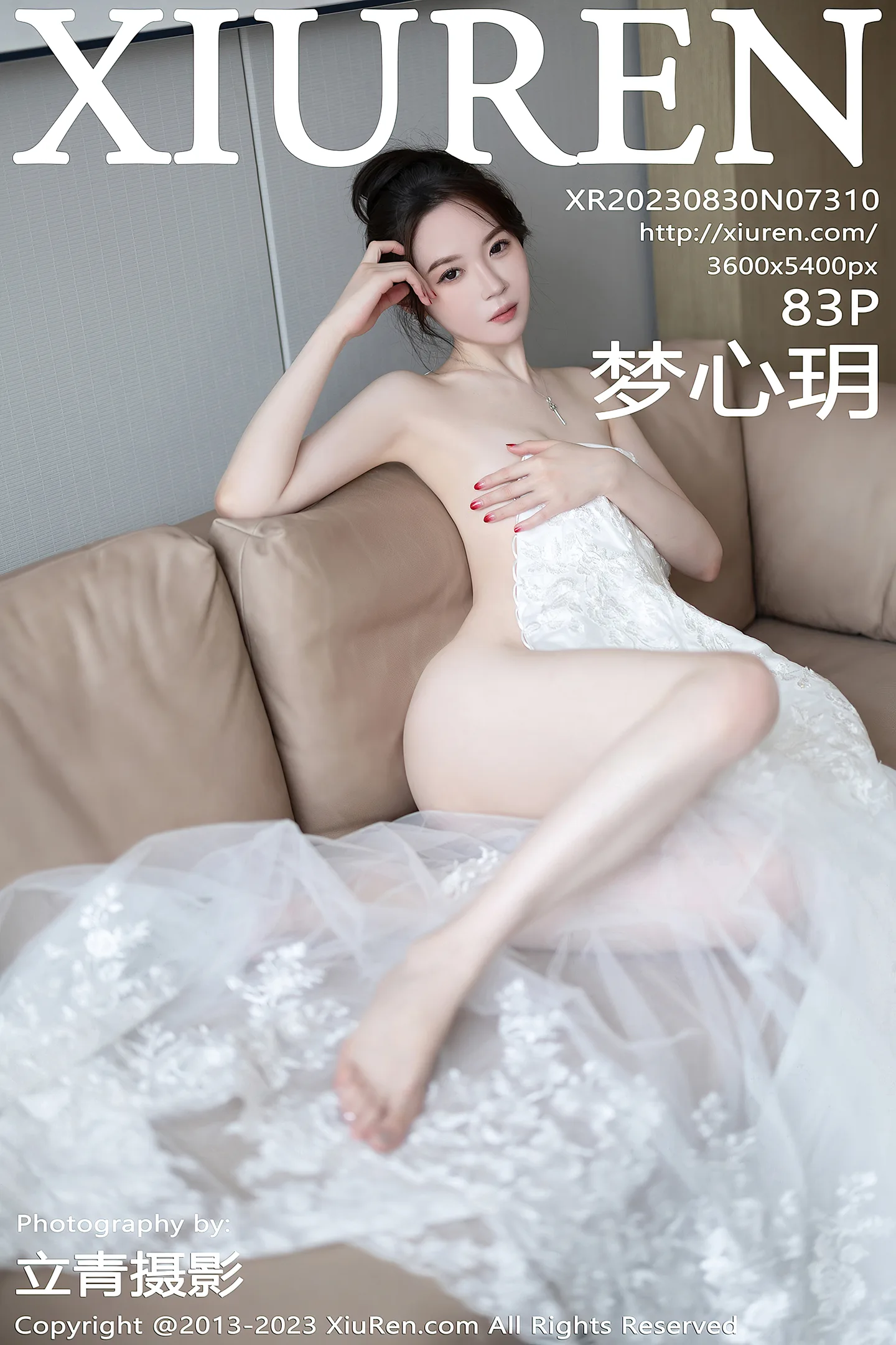 [XiuRen秀人网]No.7310_模特梦心玥安吉旅拍性感白色婚纱服饰半脱秀曼妙身姿诱惑写真83P-秀人网 - XiuRen.Xyz